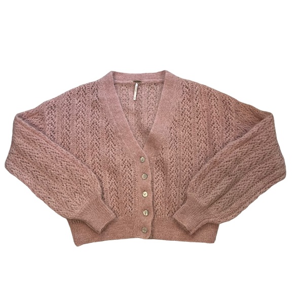 NWOT, Free People Amelia Alpaca Blend Cardigan, Sz S - Picture 11 of 13